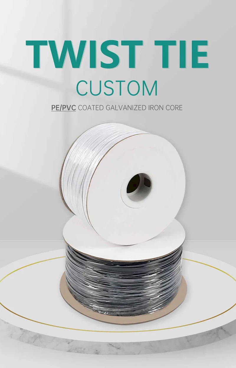  белый черный пэ банд крученый, проволочная стяжка пластиковая упаковка садовая стяжка, металлическая кабельная стяжка 