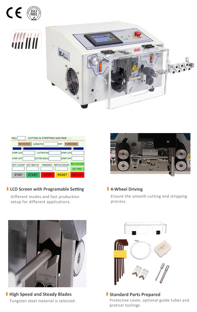 Touch screen control jacket Cable Wire cutting stripping machine (WPM-HT2S), Wire Stripping Machine, Wire Cutting Machine, Stripping Wire Round Sheathed Cable Чехол с сенсорным экраном управления Машина для резки кабеля (WPM-HT2S), Машина для снятия изоляции с проволоки, Машина для резки проволоки, Кабель для снятия изоляции с круглой оболочкой