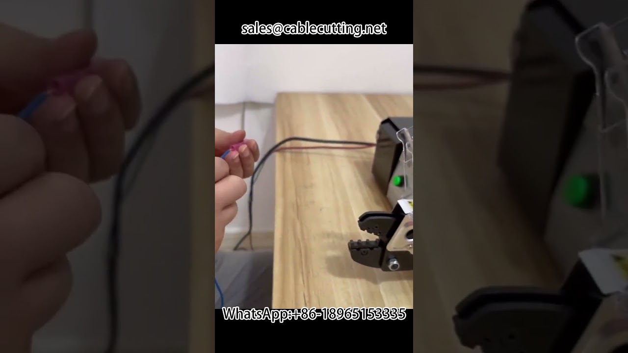 Electric Terminal Crimping Machine for Heat Shrink Terminals