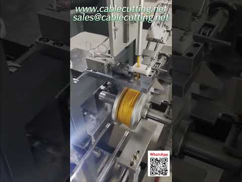 High-Efficiency Auto-Feed Cable Spooling Machine with Winding, Cutting & Tying