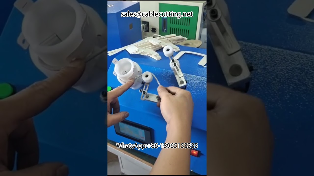 Automatic Wire Winding Machine for Data Cables | Paper Card Coiling System