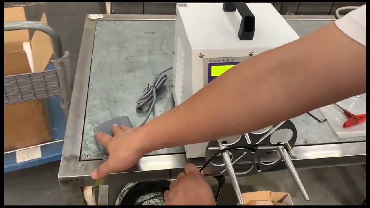 Automatic Wire Binding, Winding, Spooling, Cutting and Stripping Machine