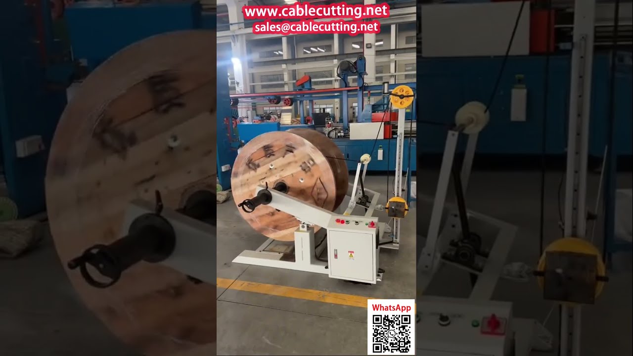 Cable Winding Equipment Unwinding Counter Coiling On-Site Video