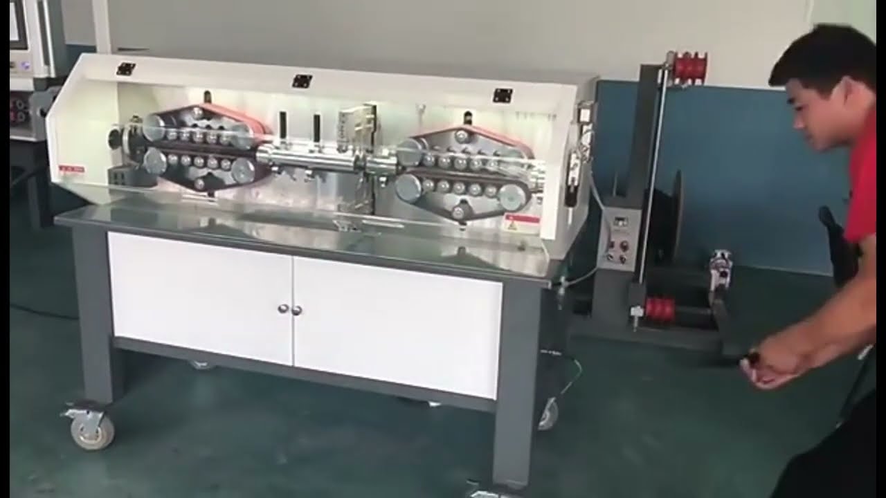 Large Square Computer Power Cable Stripping Machine PVC Sheathed Wire Peeling and Cutting Machine