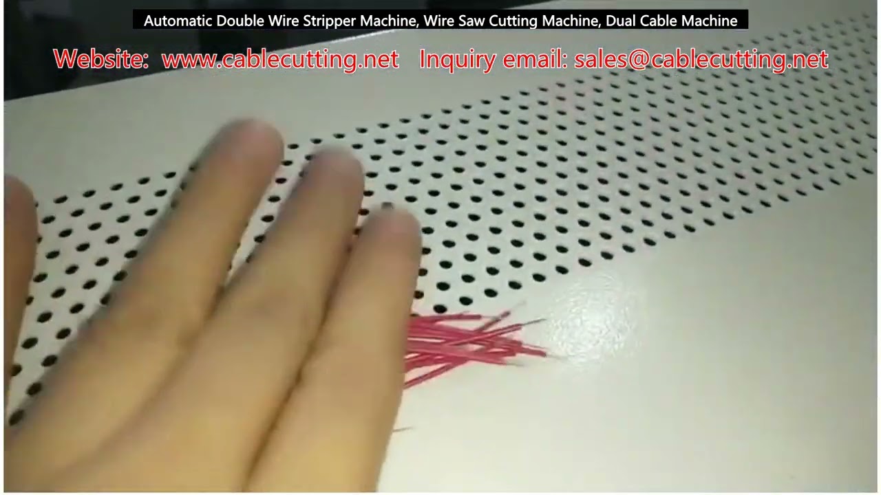 Automatic Dual Wire Stripper and Saw Cutting Machine for Cable Processing