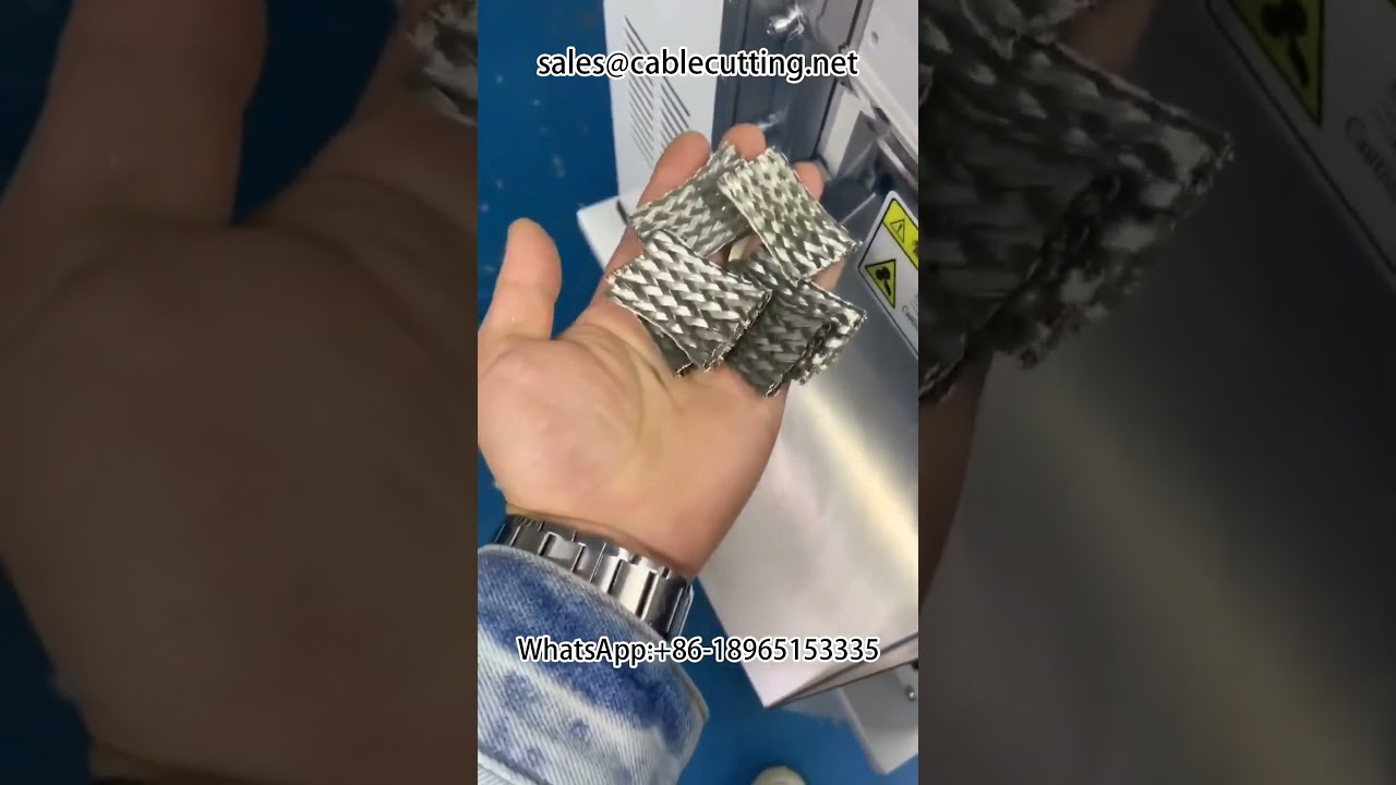 Automatic Braided Copper Tape and Heat Shrink Tube Cutting Machine