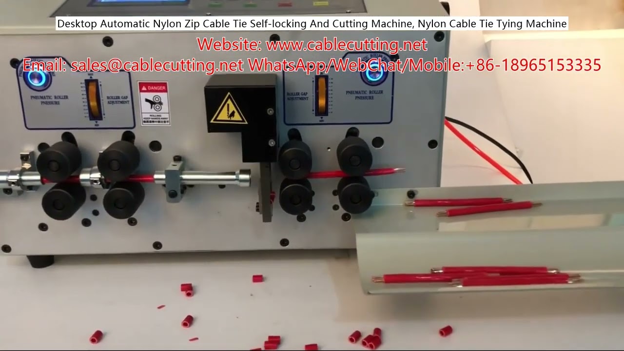Desktop Automatic Self-Locking Nylon Zip Cable Tie Cutting and Tying Machine