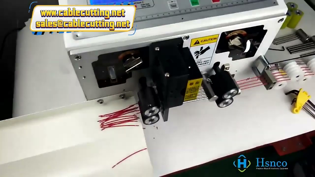 4-Wire Feeding Cable Stripper and Cutter Machine with 1 Set Extra Stripping Tungsten Carbide Blade