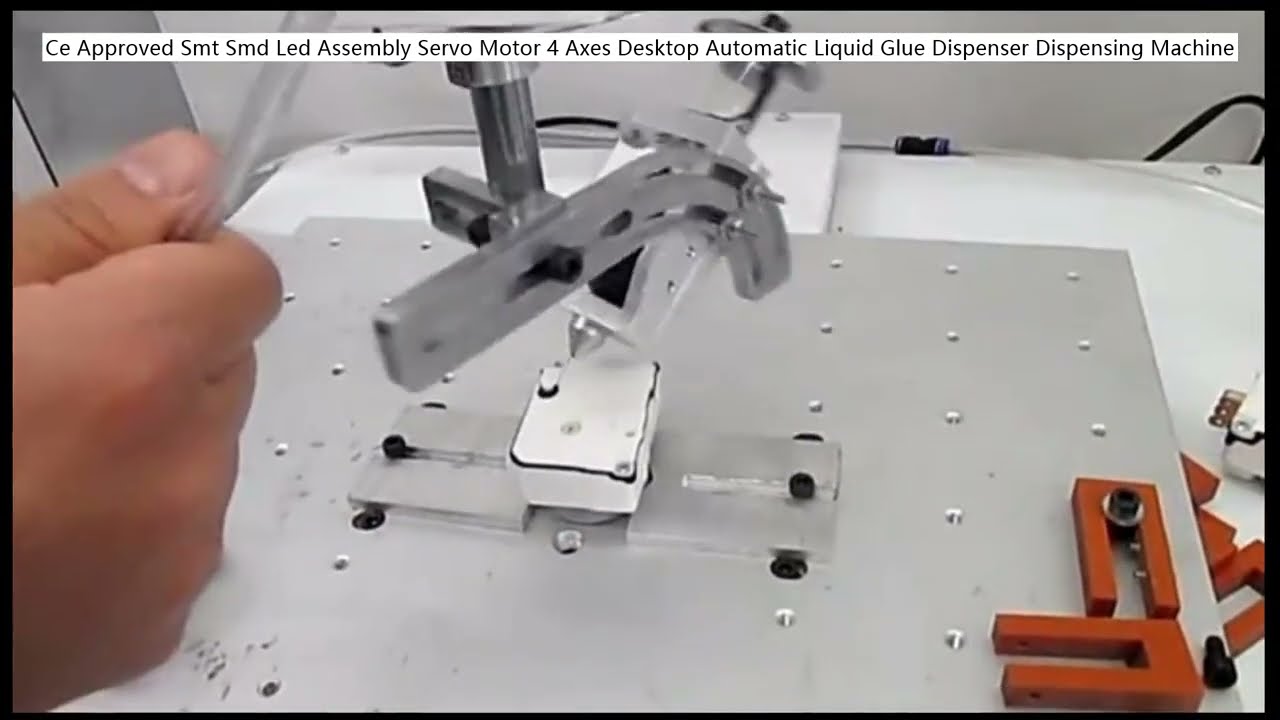 4-осевой автоматический дозатор жидкого клея для SMT/SMD LED сборки с сервомотором, CE сертифицирован (настольный)