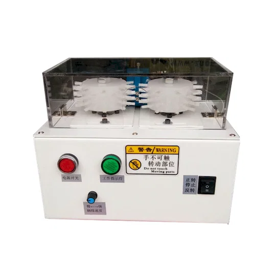 Станок для зачистки щеткой оплетки экрана кабеля BB-1525 - Полуавтоматическая машина для зачистки проводов щеткой