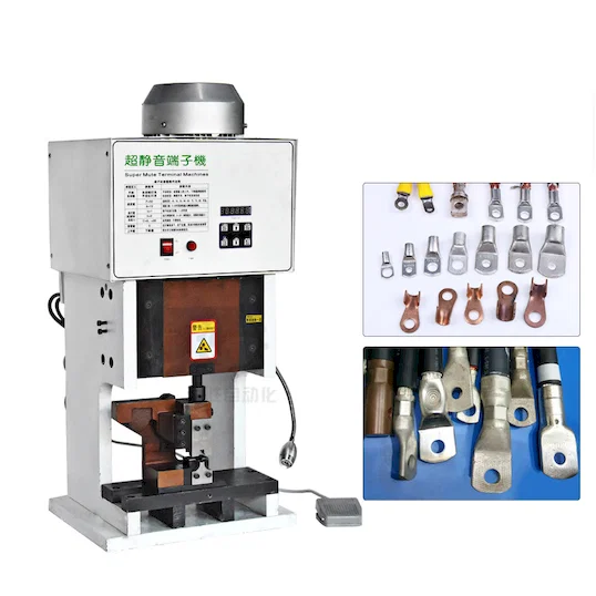 Тихий станок для обжима наконечников WPM-8000S - Полуавтоматическая обжимная машина