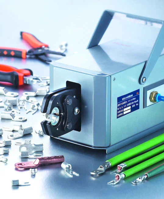 Пневматический станок для обжима наконечников WPM-50L - Полуавтоматическая обжимная машина