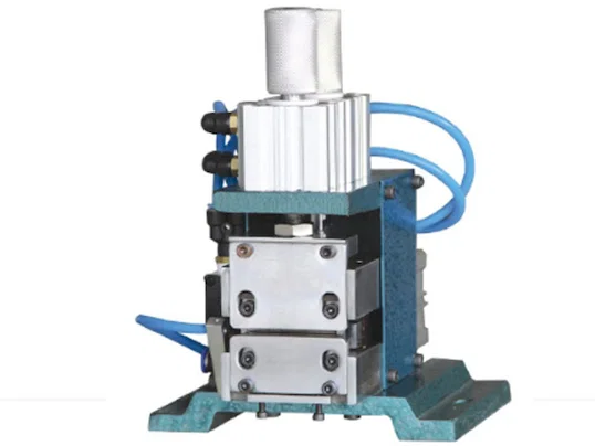 Вертикальный станок для зачистки проводов WPM-3F - Полуавтоматическая машина для зачистки проводов щеткой