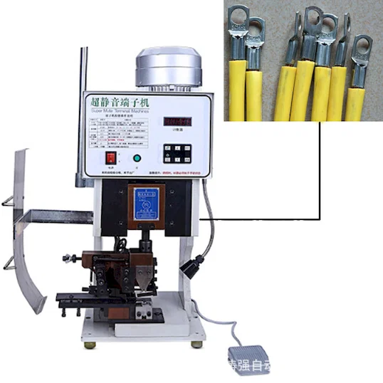 Полуавтоматический тихий станок для обжима наконечников WPM-3000S - Полуавтоматическая обжимная машина